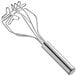 A Fox Run stainless steel 2-in-1 round-faced potato masher and mixer with a handle.