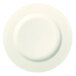 Homer Laughlin 20700 10 5/8 inch Ivory (American White) Rolled Edge China Plate - 12/Case