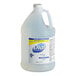 A plastic jug of Dial Sensitive Skin Liquid Hand Soap with a label.