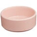 A close up of a Cal-Mil Hudson blush pink ramekin.
