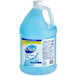 A case of 4 Dial liquid hand soap jugs with blue labels.