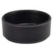 A black Cal-Mil straight sided melamine ramekin.