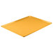 A yellow rectangular Cambro dietary tray.