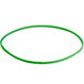 A green rubber belt with black text on a white background.