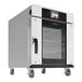 A large white Alto-Shaam Cook and Hold Smoker oven with black accents and wheels.