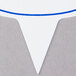 A white oval Ketchum Manufacturing deli sign with a solid blue border.