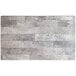 A rectangular outdoor table with a textured grey finish and two end bases.
