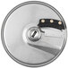 A Nemco 7/32" julienne cutting disc for food processors with a black circular metal plate and a black handle.
