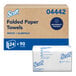 A case of Scott Control Slimfold white folded paper hand towels containing 2,160 towels.
