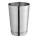 A Tablecraft stainless steel cocktail shaker tin.