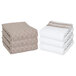 a stack of folded towels