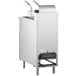 A Cooking Performance Group stainless steel open pot gas fryer.