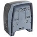 A grey and black plastic Kimberly-Clark Professional Sanitouch manual hard roll towel dispenser.