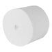 A coreless roll of 2-ply toilet paper.