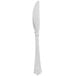 Silver Visions 7 1/2 inch Heavy Weight Silver Plastic Knife - 600/Case