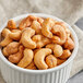 close up of a pile of cashew nuts