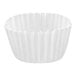 A white paper coffee filter.