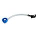 A flexible tap valve with a blue cap and black spout designed for use with Bag in Box Pepsi® containers.