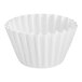 A white paper coffee filter.