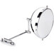 A Conair wall-mount mirror with a metal frame and white cover.