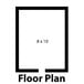 A black rectangular sign with white text reading "Norlake Kold Locker 8' x 10' x 6' 7" "
