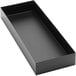 An American Metalcraft black rectangular metal tray with handles.