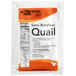 A package of Manchester Farms semi boneless quail on a white background.