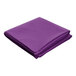 A folded purple Intedge table cover.