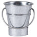 An American Metalcraft galvanized metal pail with a handle.