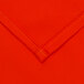 An orange rectangular poly/cotton blend fabric with a white hem.