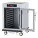 A Metro C5 heated holding and proofing cabinet with a clear door open.