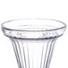 A close up of a clear plastic GET ice cream cup.