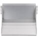 A white rectangular metal ice deflector kit for a Manitowoc ice bin.
