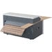 A white and grey rectangular HSM ProfiPack 1 Layer tabletop cardboard shredder.