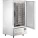 An Avantco stainless steel reach-in blast chiller / freezer with a door open.