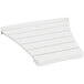 A white POLYWOOD table top with an angled edge.