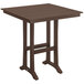 a brown table with legs