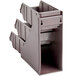 A brown plastic Choice organizer set with three compartments.