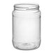 A clear 32 oz. round PET plastic jar with a wide mouth opening.