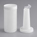 A white plastic Choice pour bottle with a white flip top and cap.