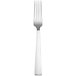 A silver stainless steel Sant'Andrea European dinner fork with a white background.