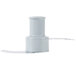 A white plastic tube with a Robot Coupe "S" blade inside.