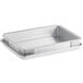 A silver rectangular Baker's Mark extender and sheet cake pan set.