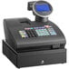 A Royal Alpha cash register on a counter with a touch screen.
