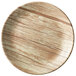 A close up of a Bon Chef Natura melamine bread and butter plate.