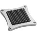 A metal and black square Garde XL blade and push block assembly.