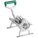 A metal and green Garde 8-wedge potato cutter.
