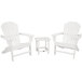 a group of white chairs