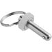 A Garde XL ring pin and spacer set for a burger press with a white metal handle.