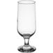 An Anchor Hocking stemmed pilsner glass with a small base.